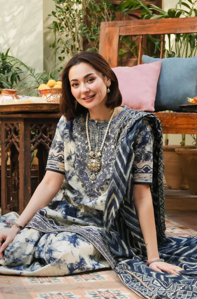 MARIA.B EMB WITH PATCHES UNSTICHED 3 PIECE