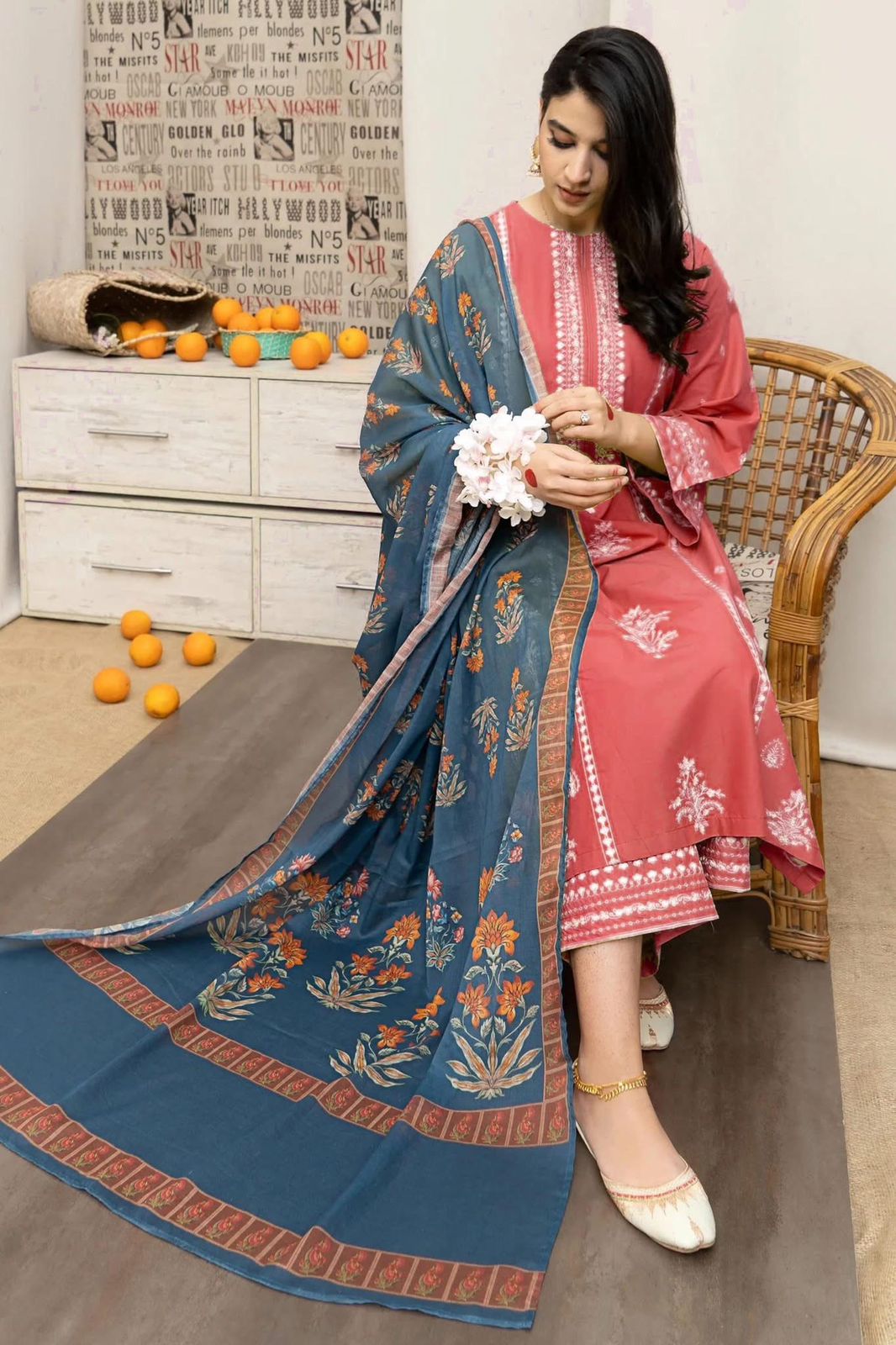 TOOR – Luxury Embroidered 3-Piece in DHANAK