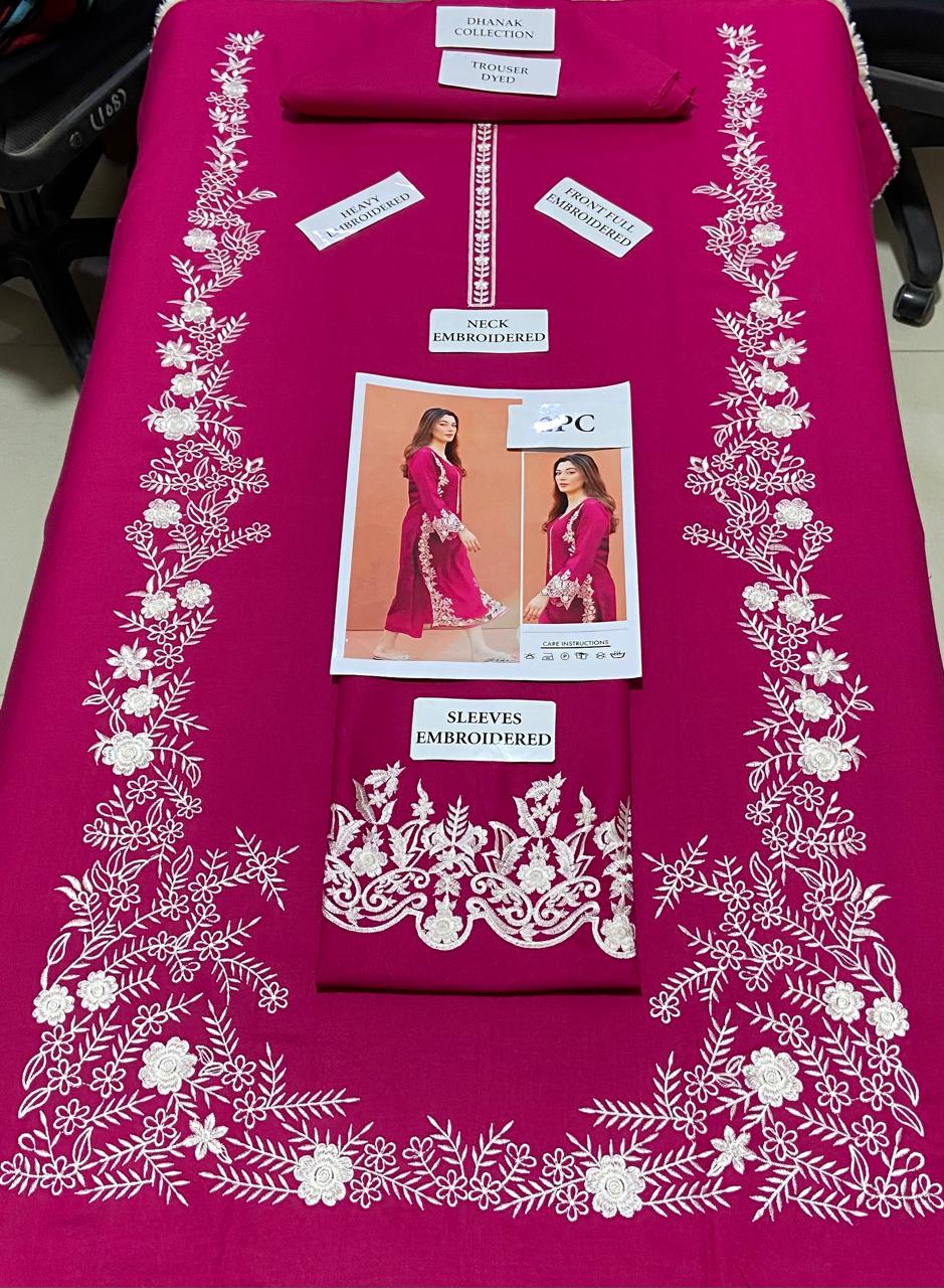 AZURE - 2 PIECE UNSTICED IN DHANAK