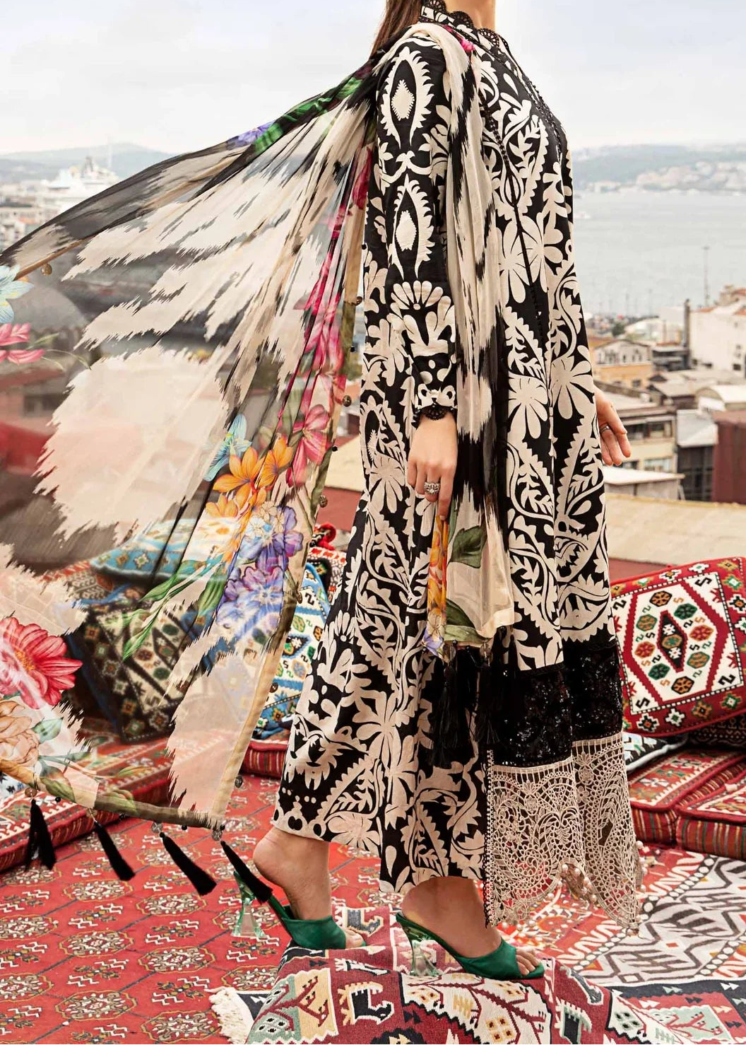 MARIA.B EMB WITH PATCHES UNSTICHED 3 PIECE