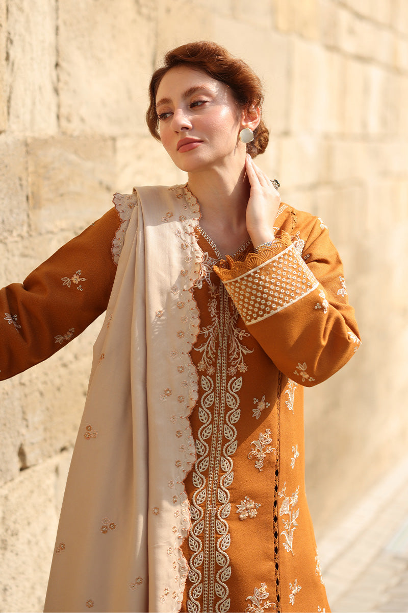 Cappuccino EMBROIDERED DHANAK UNSTITCHED AS_38