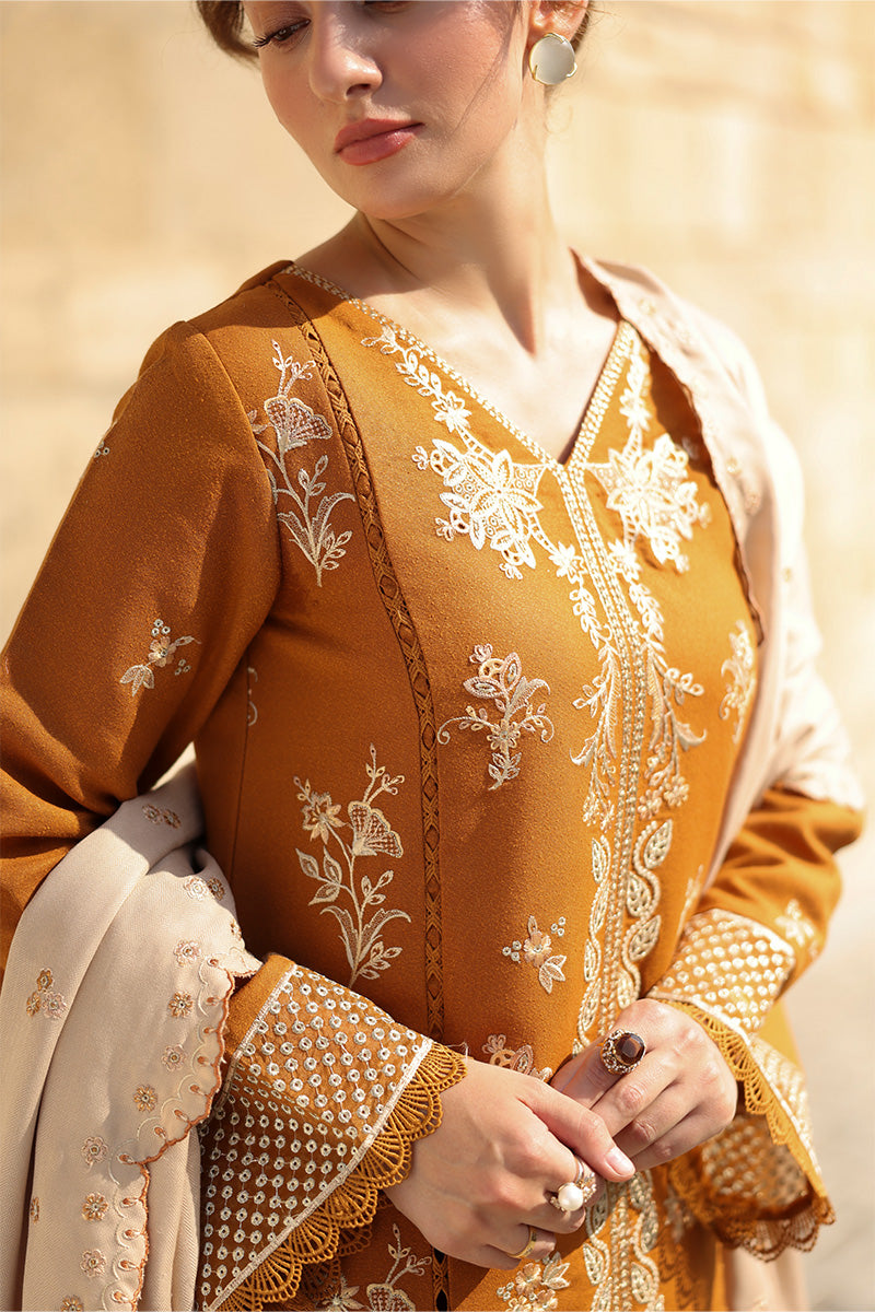 Cappuccino EMBROIDERED DHANAK UNSTITCHED AS_38