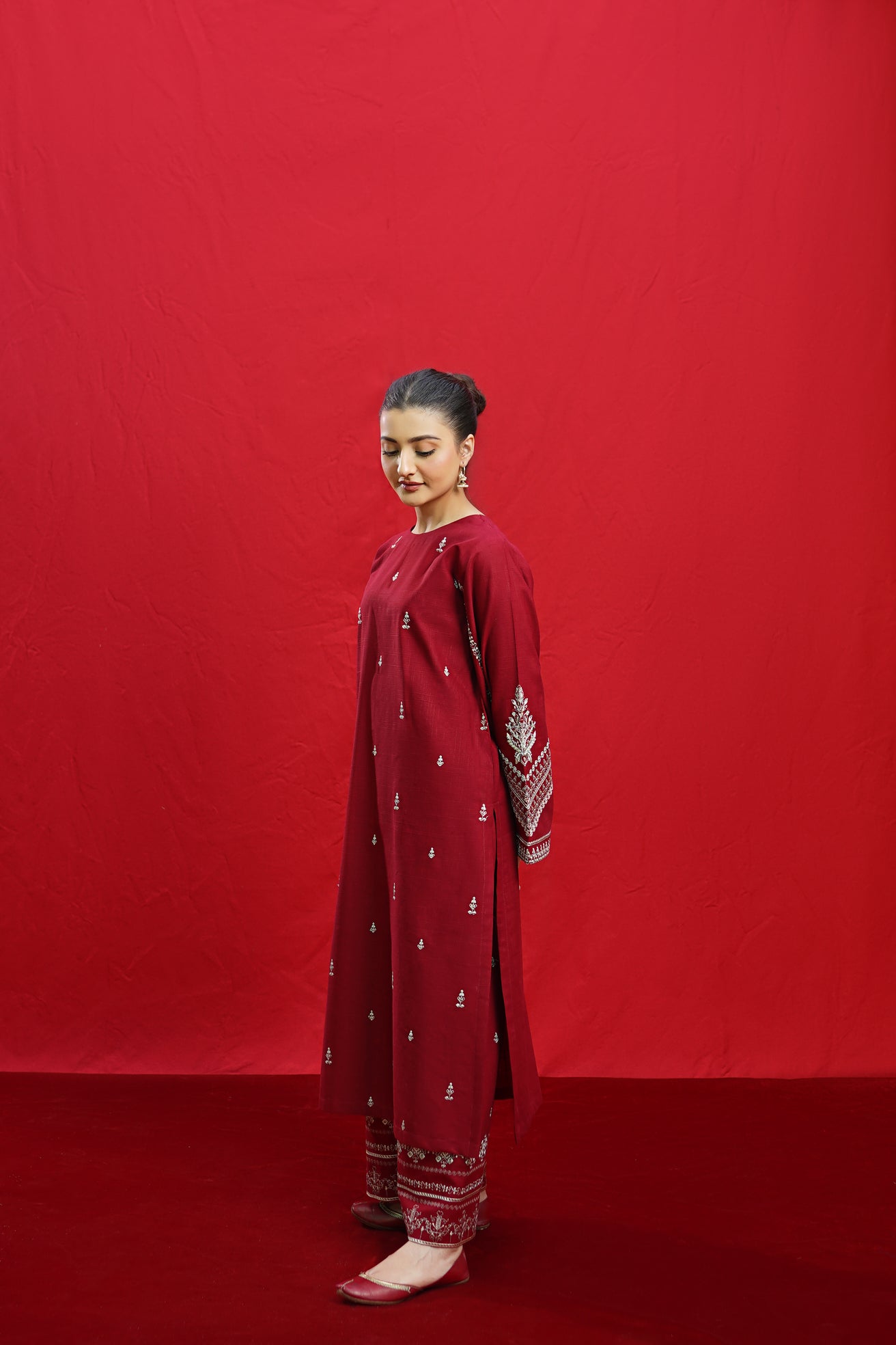 ELKA – Luxury Embroidered 3-Piece in DHANAK