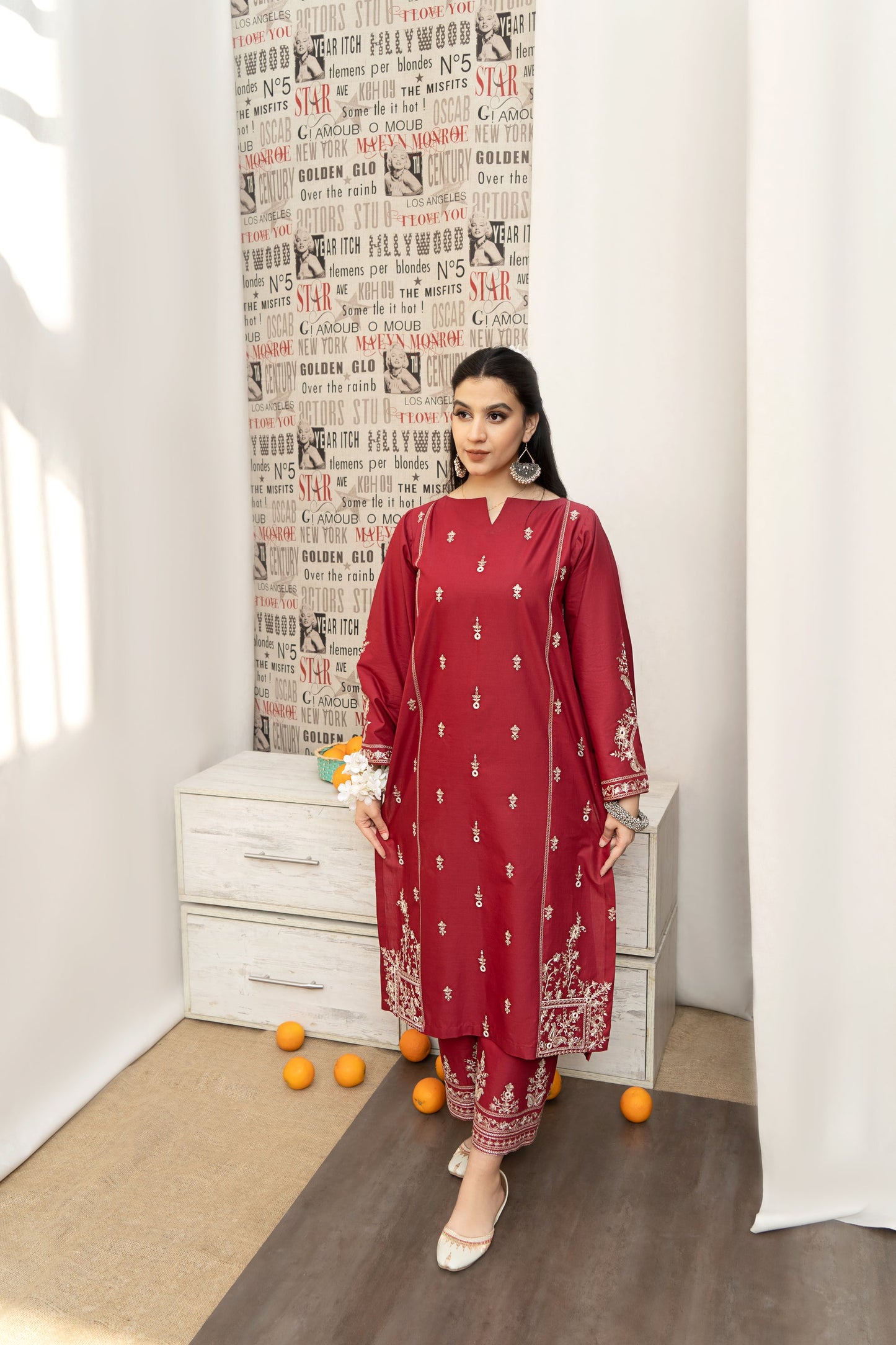 SABEEHA – Luxury Embroidered 3-Piece in DHANAK