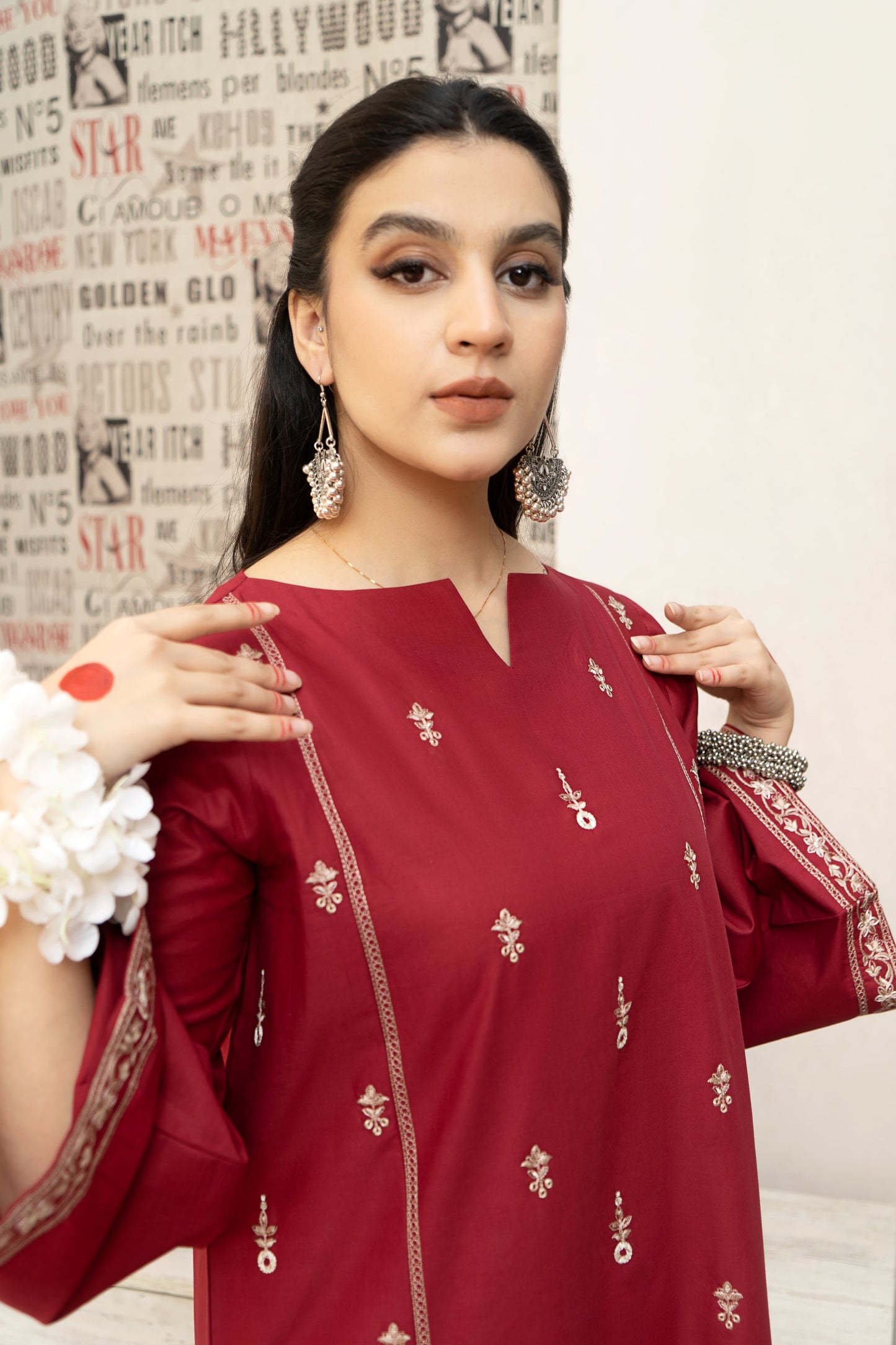 SABEEHA – Luxury Embroidered 3-Piece in DHANAK