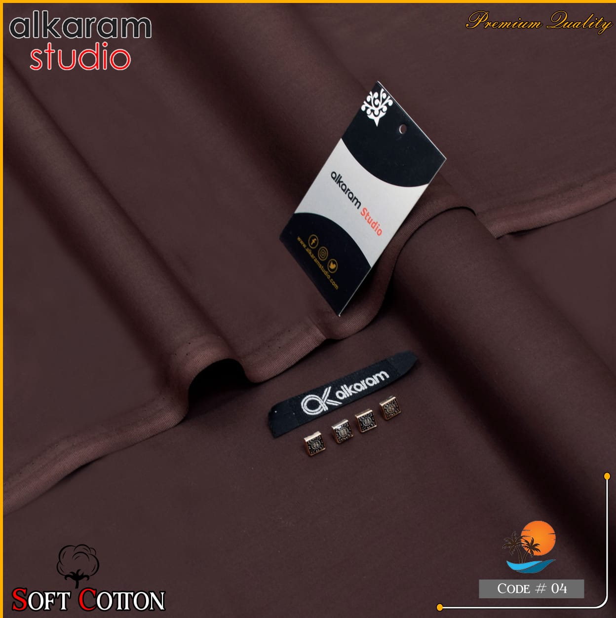 Alkaram Summer Executive Soft Cotton 100% Original AKAS- 002