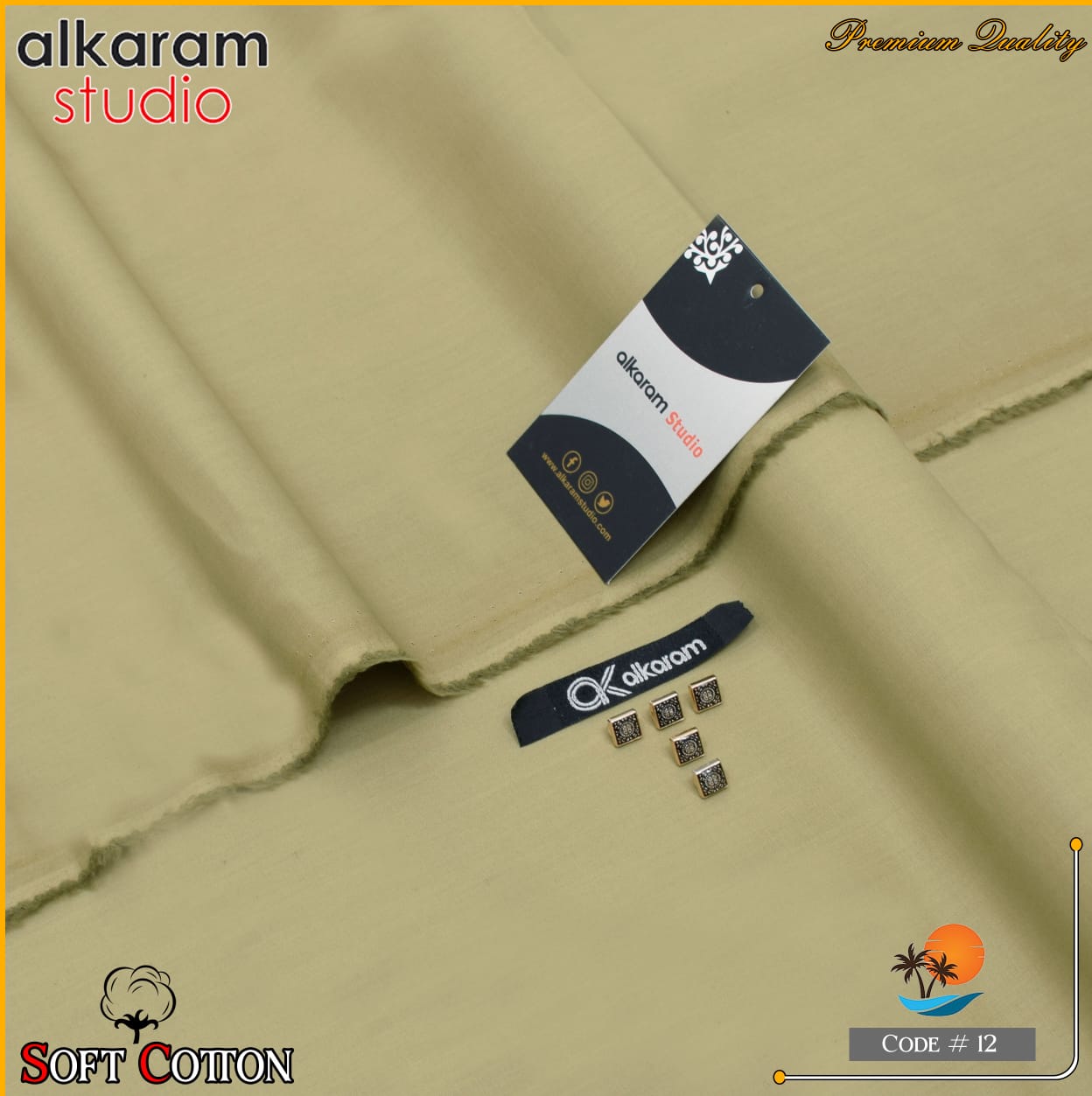 Alkaram Summer Executive Soft Cotton 100% Original AKAS- 003