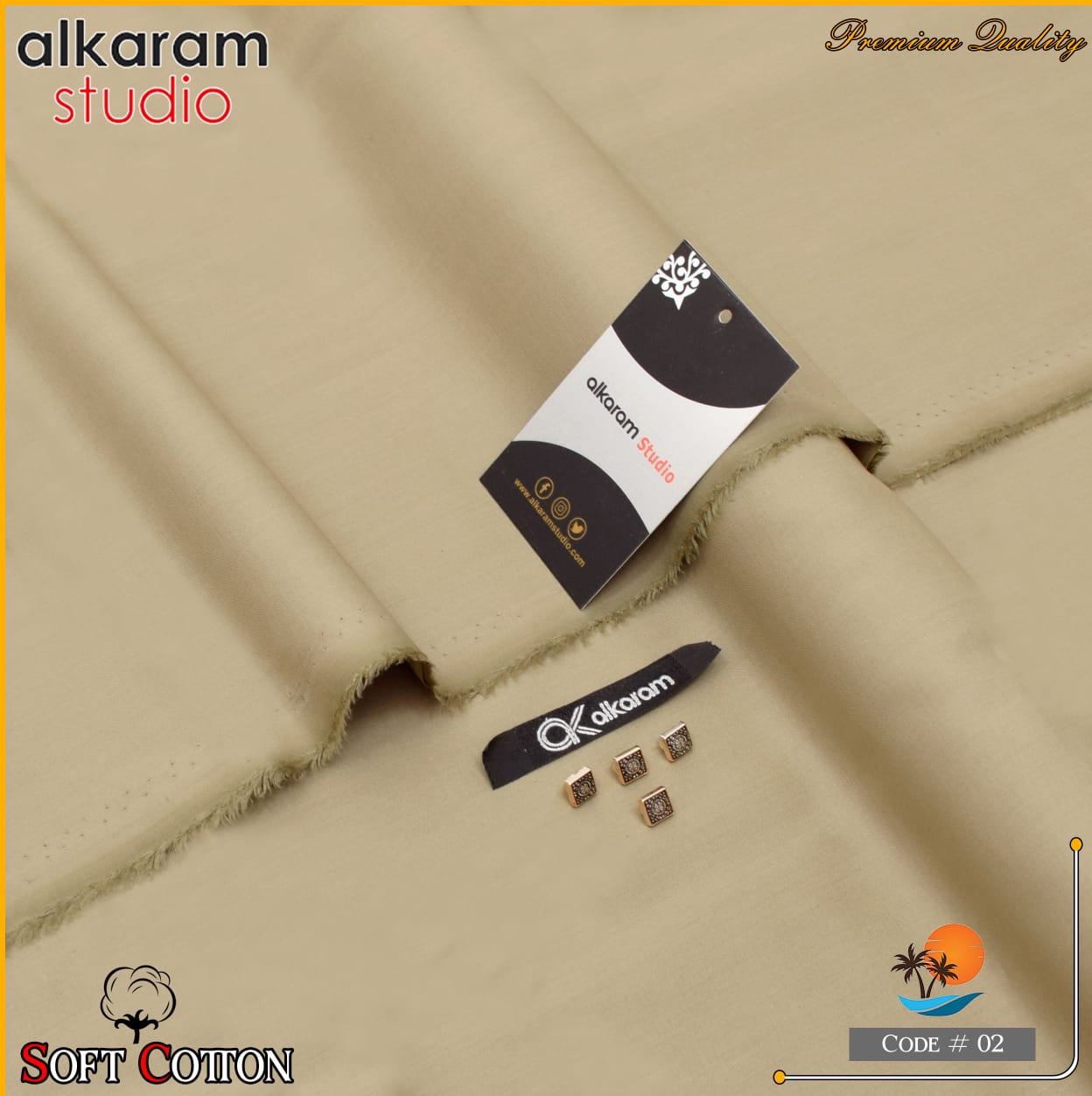 Alkaram Summer Executive Soft Cotton 100% Original AKAS- 004