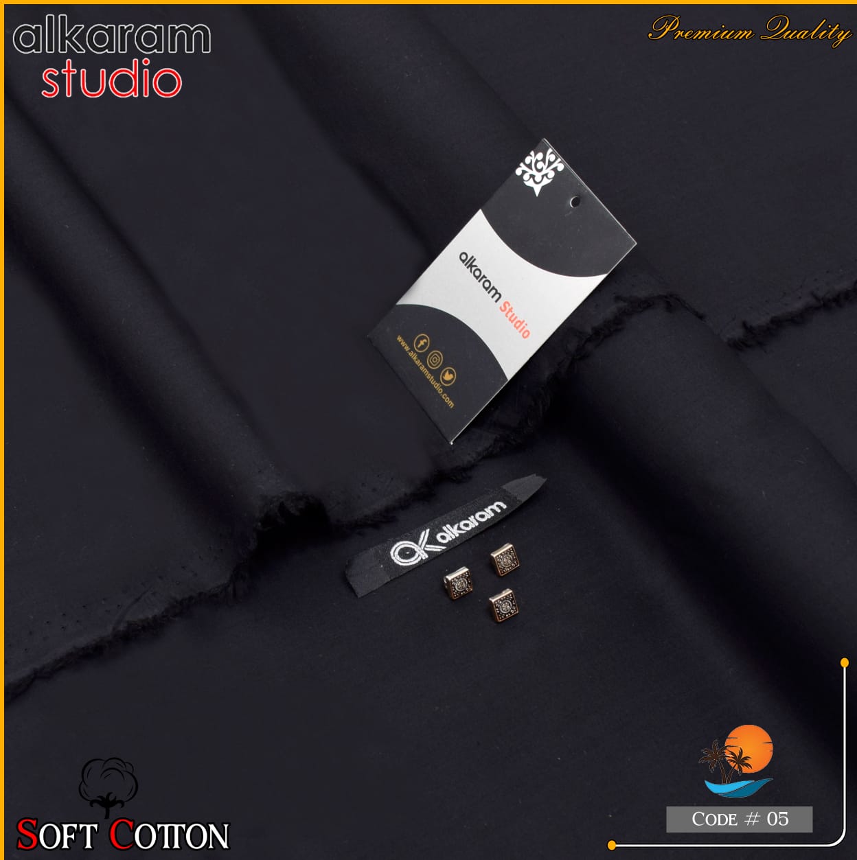 Alkaram Summer Executive Soft Cotton 100% Original AKAS- 006