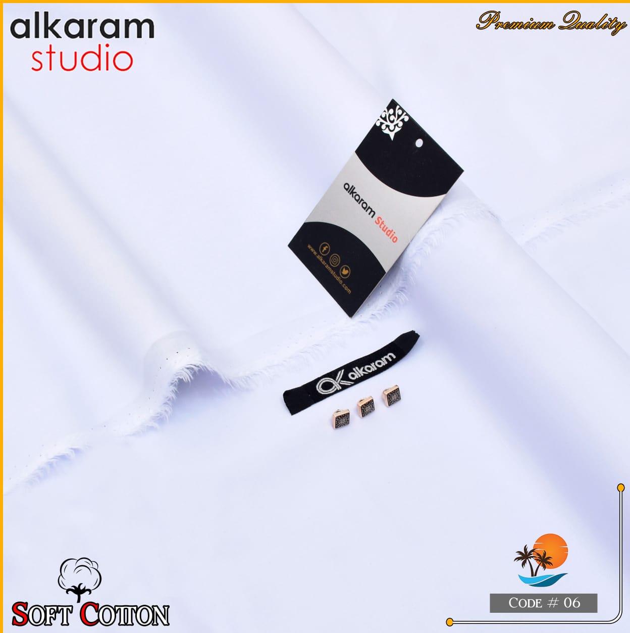 Alkaram Summer Executive Soft Cotton 100% Original AKAS- 007