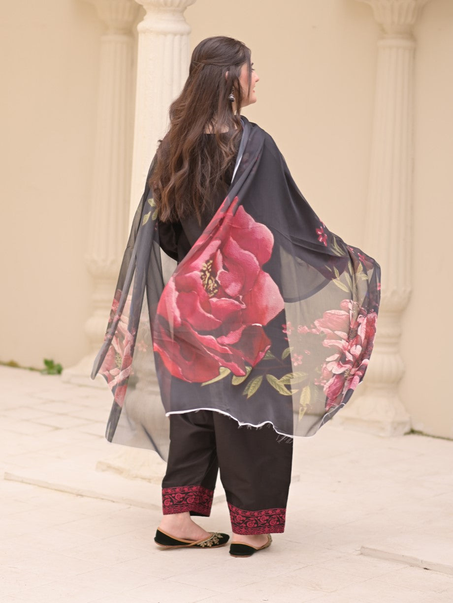 Zaroon – Luxury Embroidered 3-Piece in DHANAK