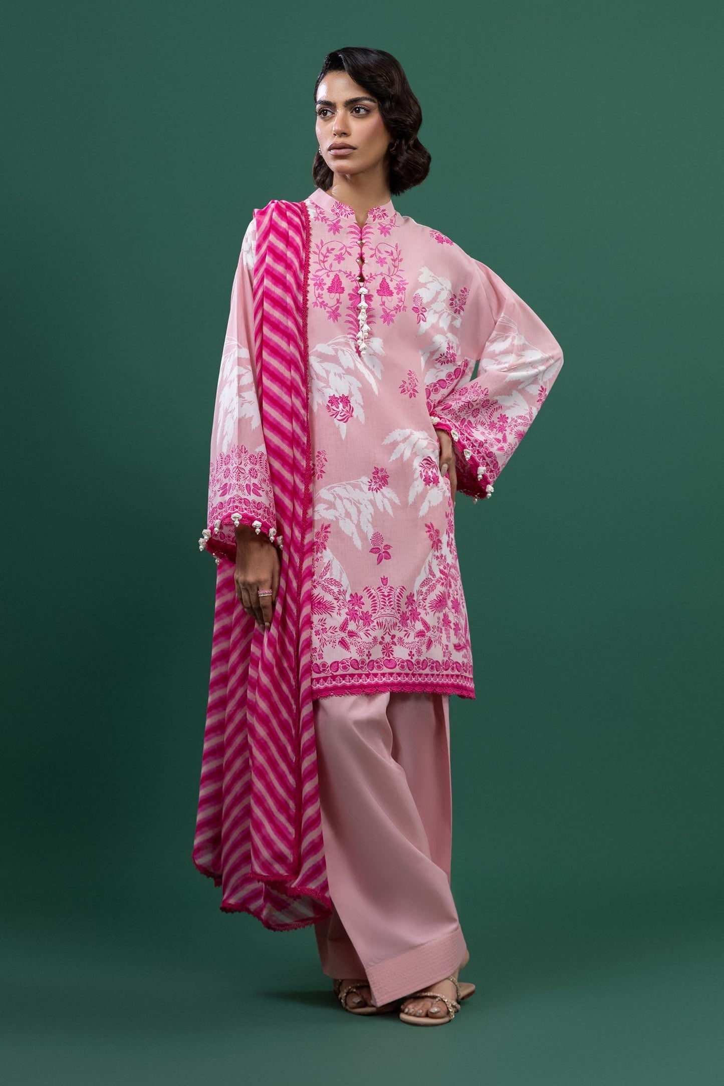 Unstitched 3 Piece Lawn Suit
