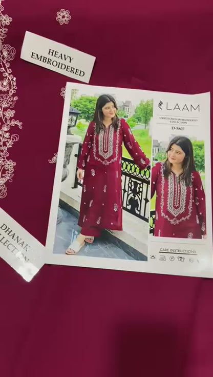 LAAM - 2 PIECE UNSTICED IN DHANAK