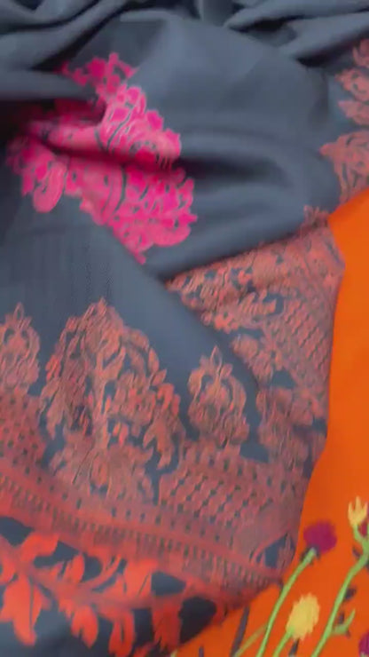 ASLINE– Luxury Embroidered 3-Piece in DHANAK