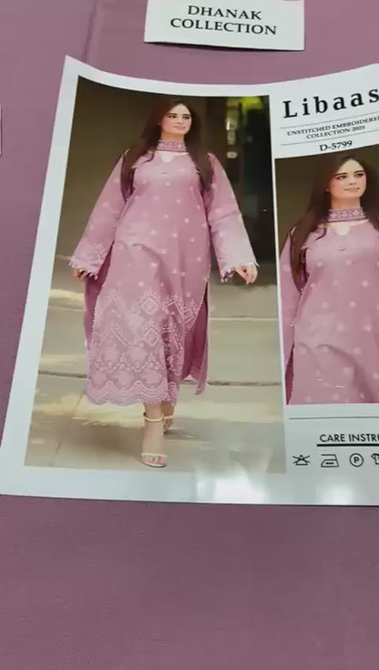 LIBAAS - 2 PIECE UNSTICED IN DHANAK