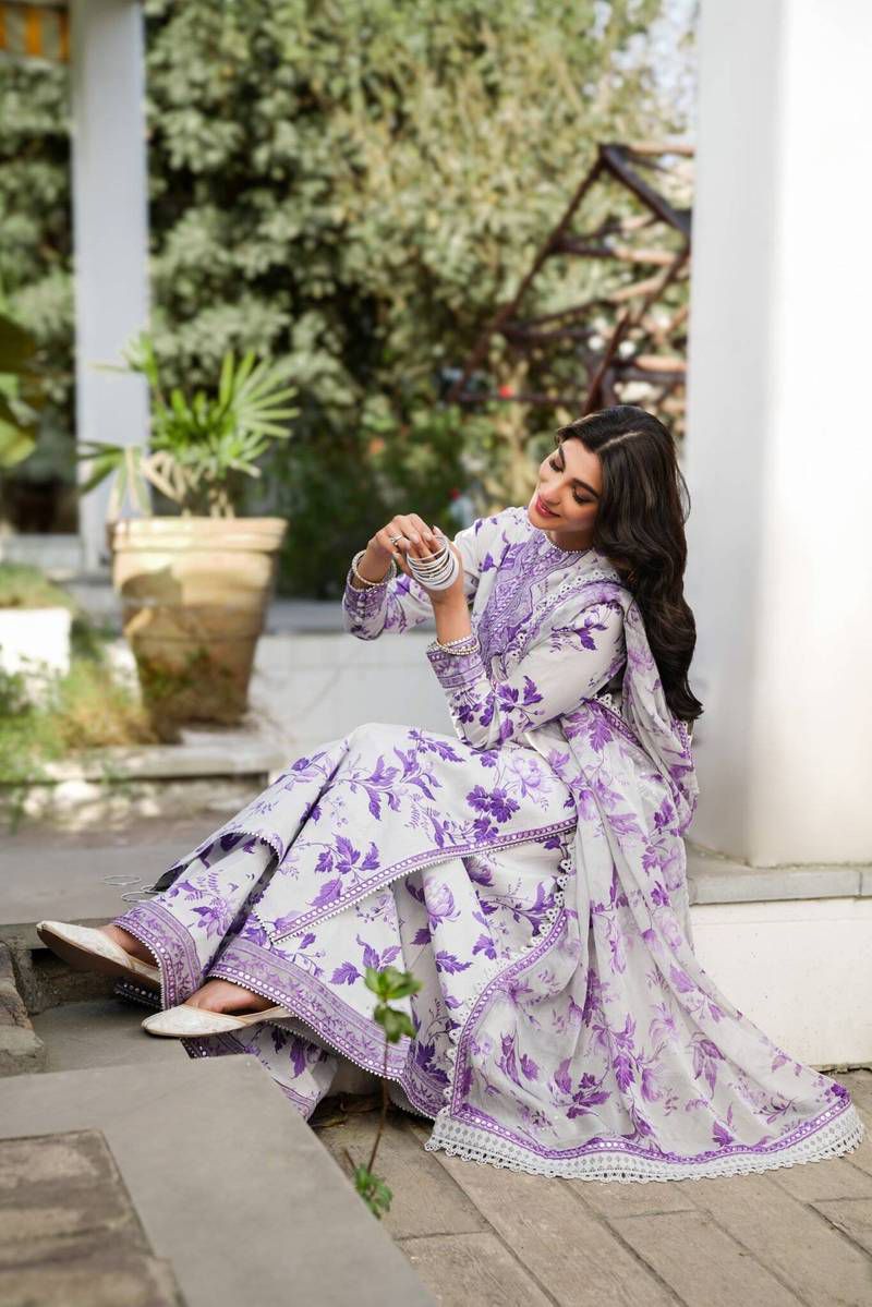 Aneelas Linen Unstiched 3 piece