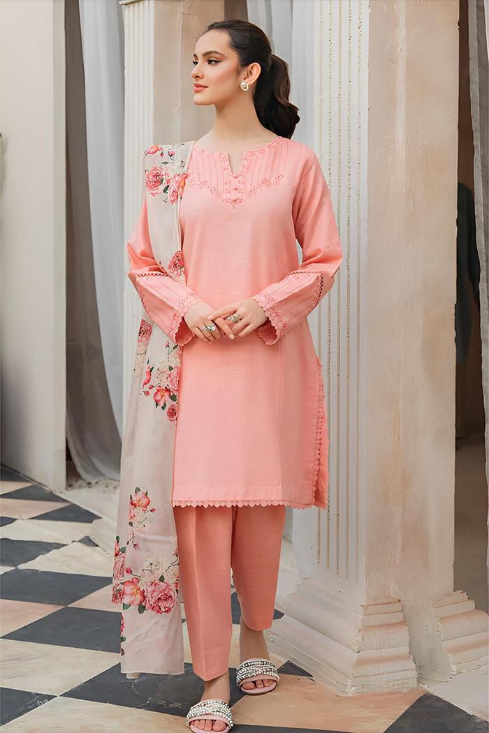 ASLINE– Luxury Embroidered 3-Piece in DHANAK