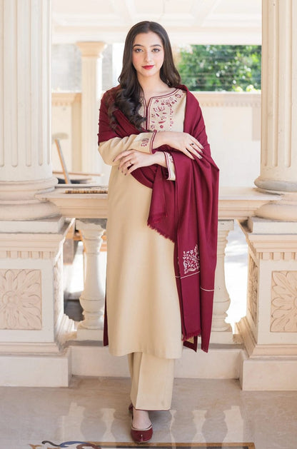 ASLINE– Luxury Embroidered 3-Piece in DHANAK