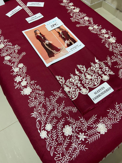 AZURE - 2 PIECE UNSTICED IN DHANAK