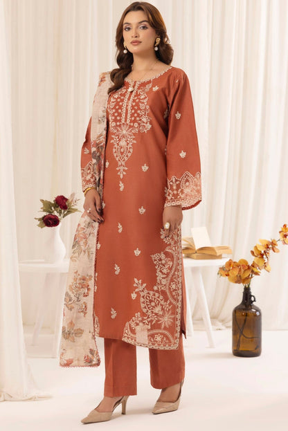 MOHAGNI– Heavy Embroidered 3-Piece Suit (UNStitched)