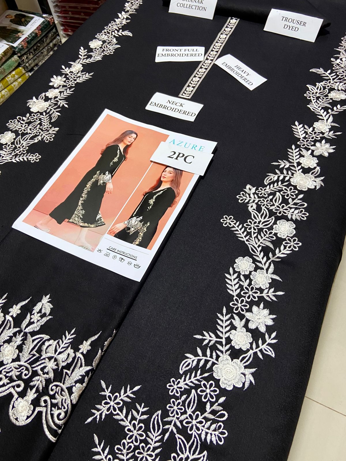 AZURE - 2 PIECE UNSTICED IN DHANAK