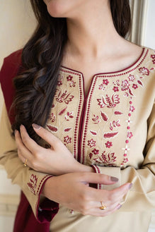 ASLINE– Luxury Embroidered 3-Piece in DHANAK