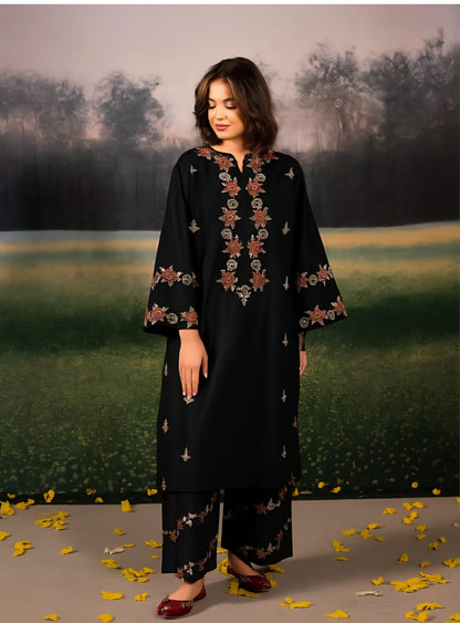 LEENA 2 PIECE UNSTICED IN DHANAK FT-02