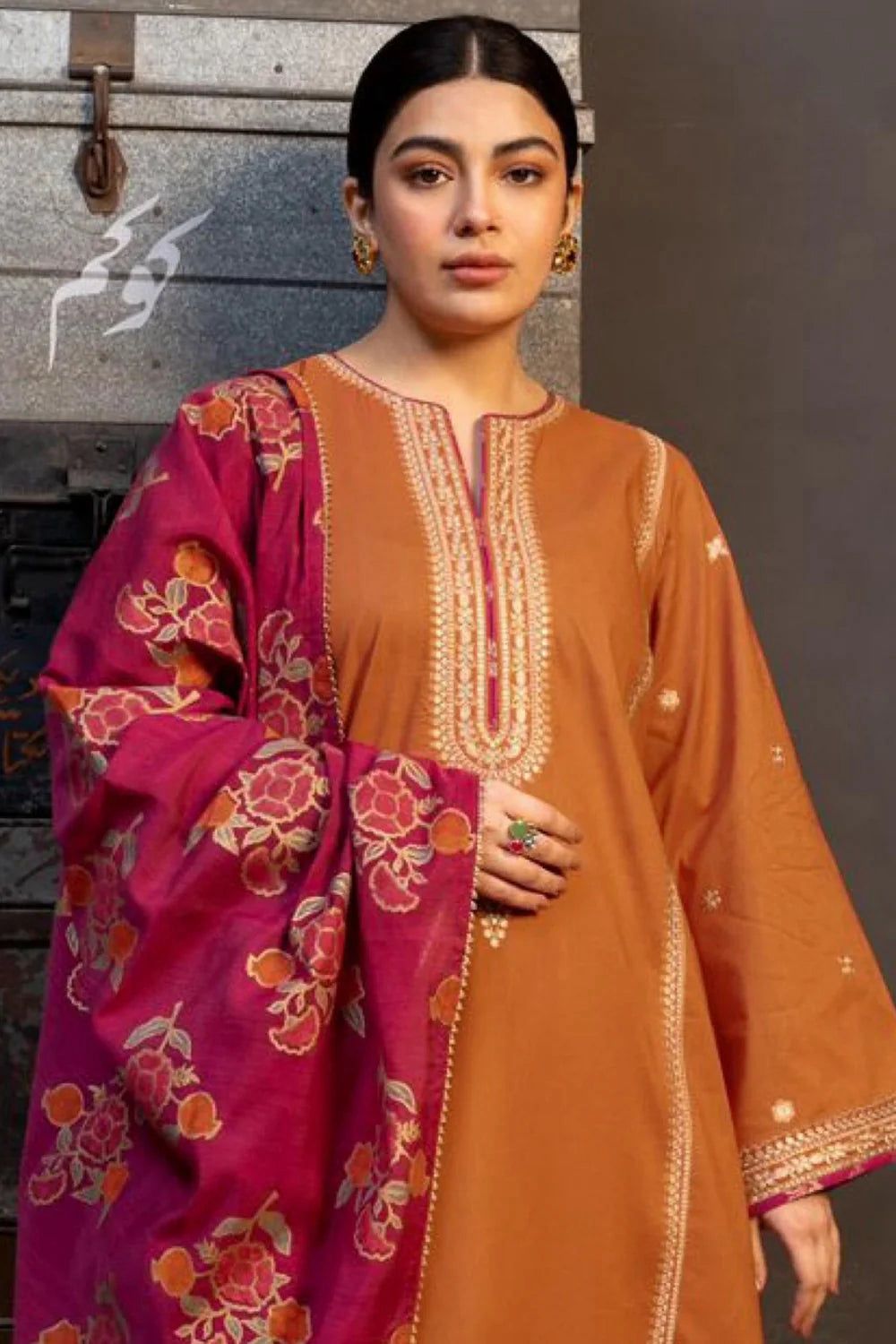 ASLINE– Luxury Embroidered 3-Piece in DHANAK