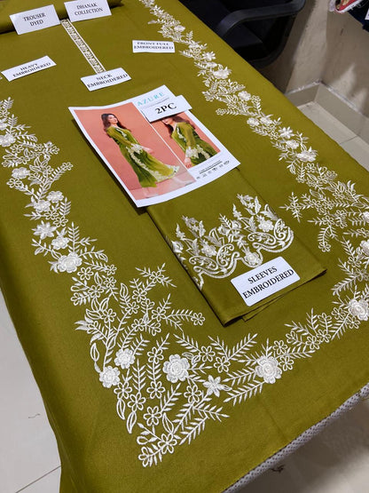 AZURE - 2 PIECE UNSTICED IN DHANAK