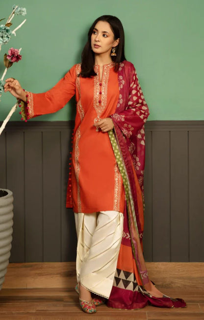 ASLINE– Luxury Embroidered 3-Piece in DHANAK