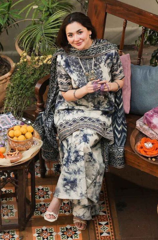 MARIA.B EMB WITH PATCHES UNSTICHED 3 PIECE