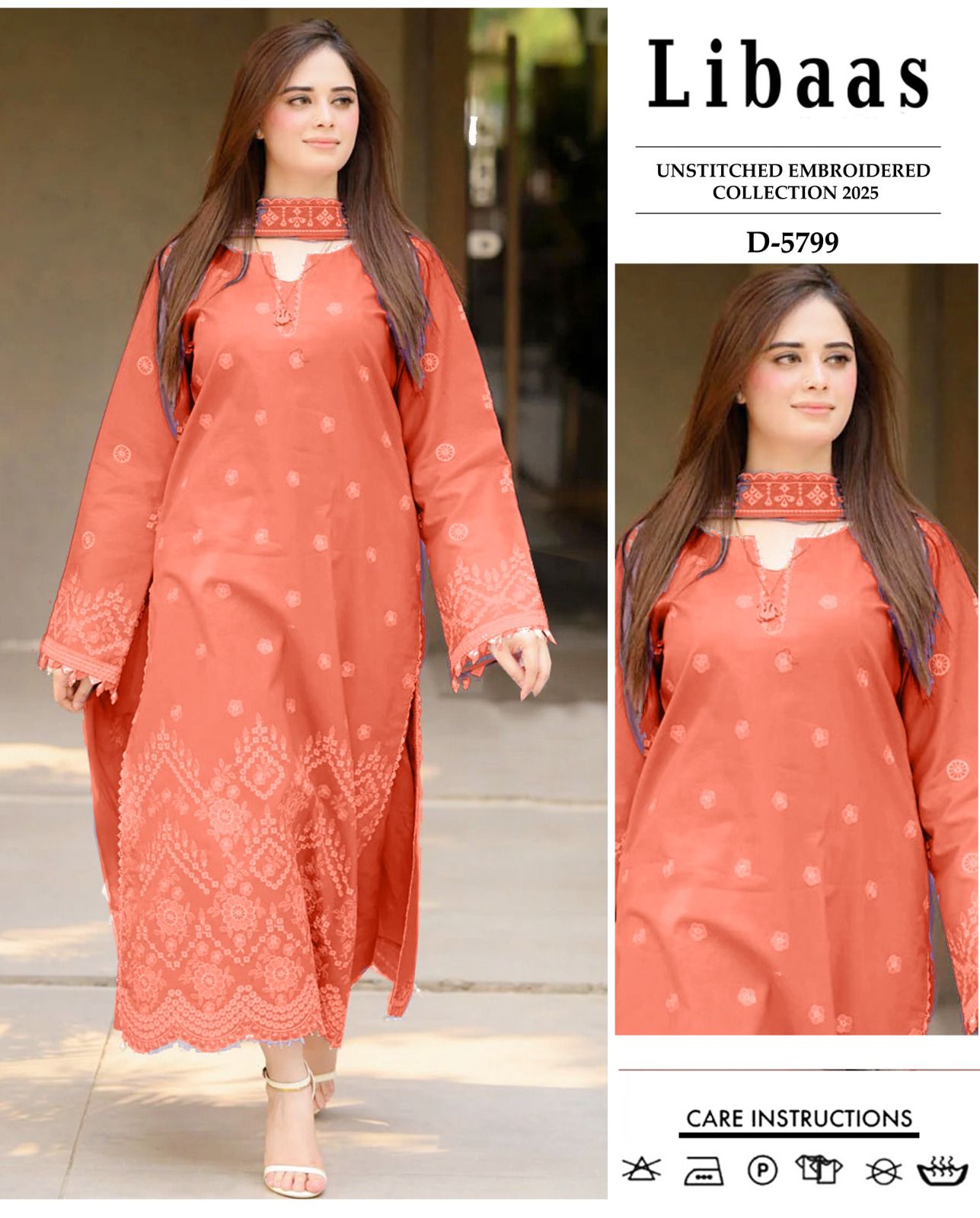 LIBAAS - 2 PIECE UNSTICED IN DHANAK