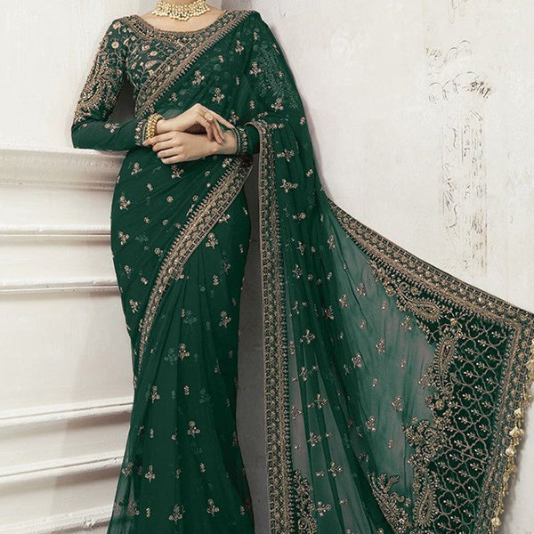 (Copy) Maria B Saree Exclusive  Master Blaster Sarhee 916 GREEN